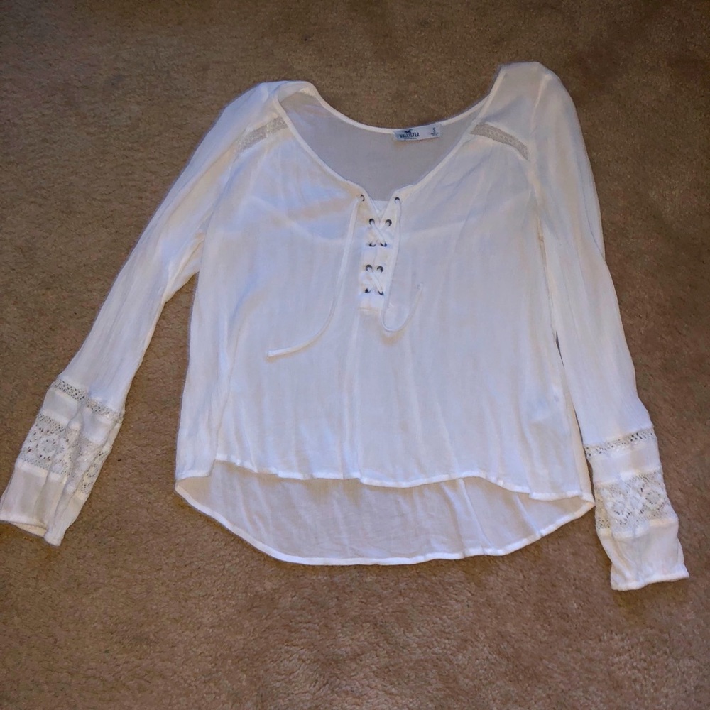 Hollister White Blouse